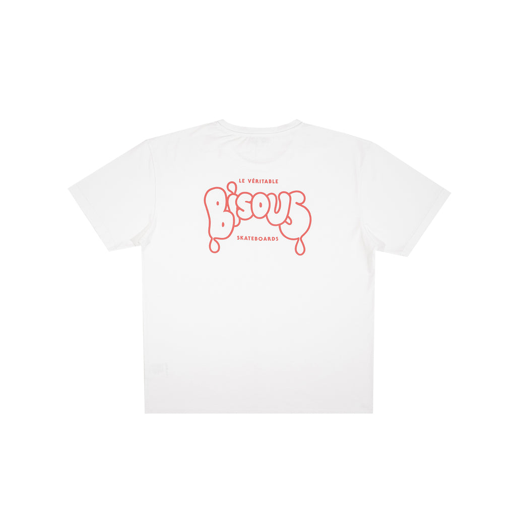 bisous skateboards veritable graffiti tee back