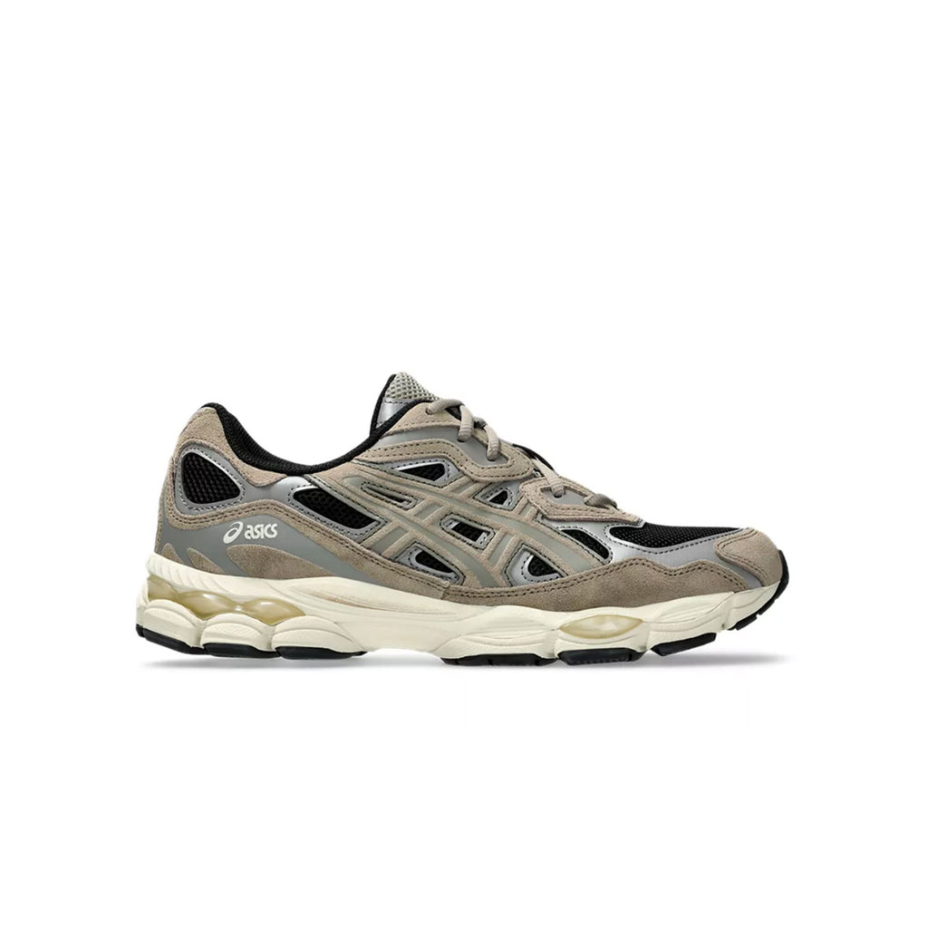 baskets asics Gel-NYC beiges pour hommes vue de profil