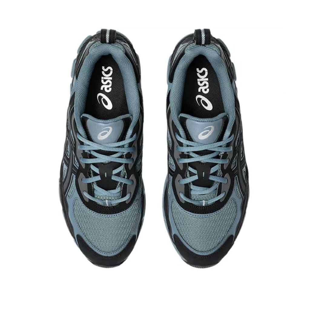 sneakers asics Gel-NYC noire et bleu pour hommes vue du dessus