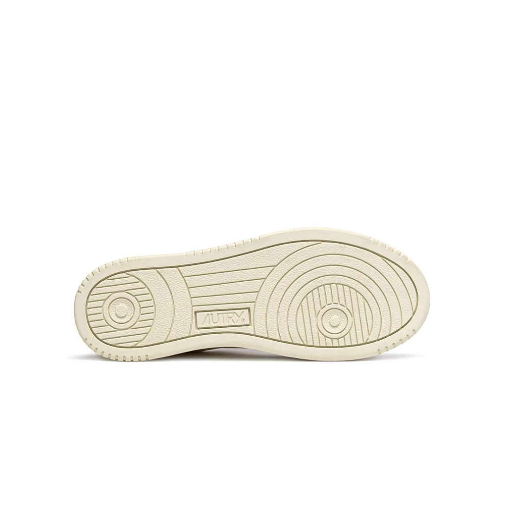 sneakers autry medalist beige avec paillettes pour femmes vue de la semelle