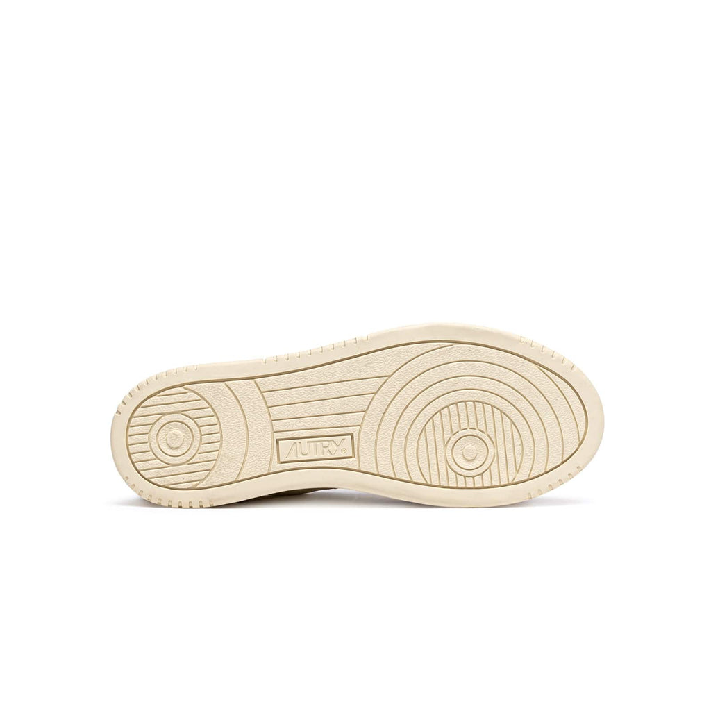 sneakers autry medalist bordeaux  avec paillettes pour femmes vue de la semelle