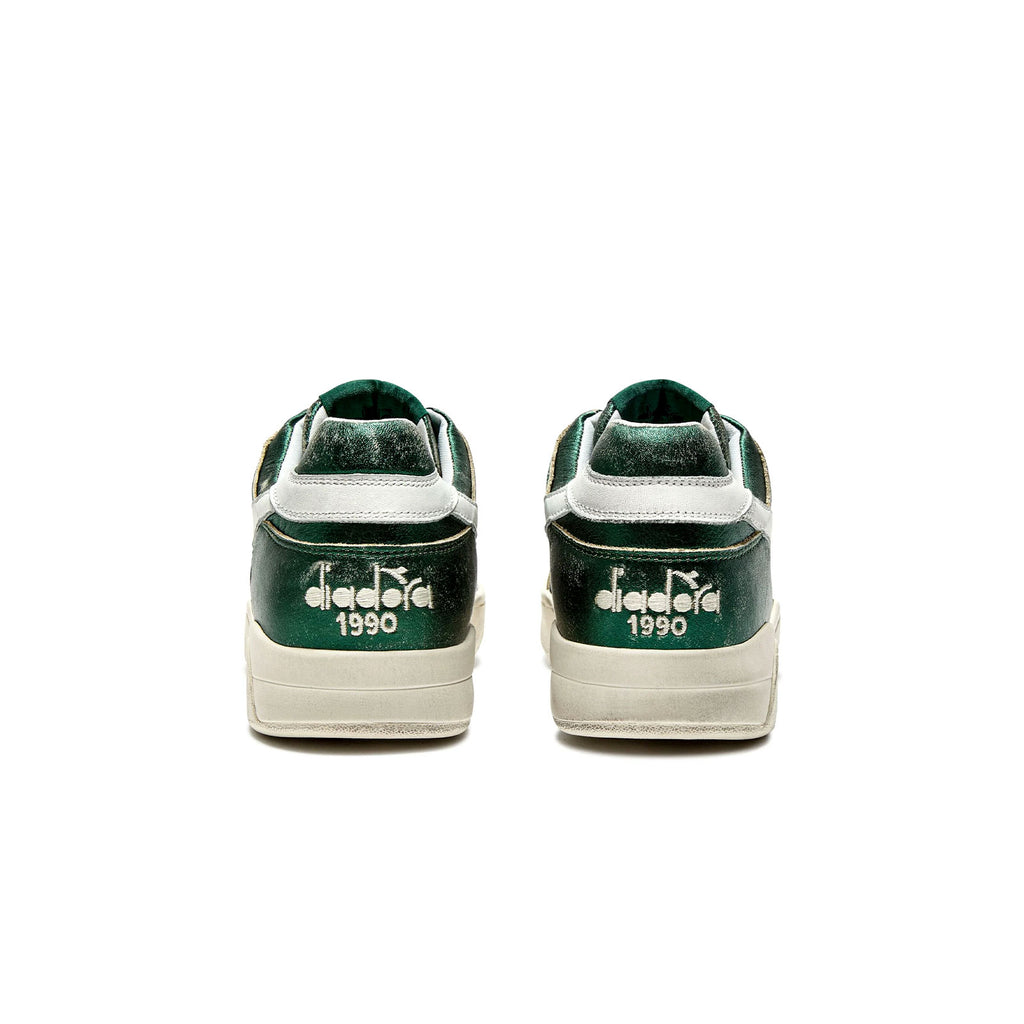 Sneakers Diadora Heritage B560 Metal Green for women back vieuw