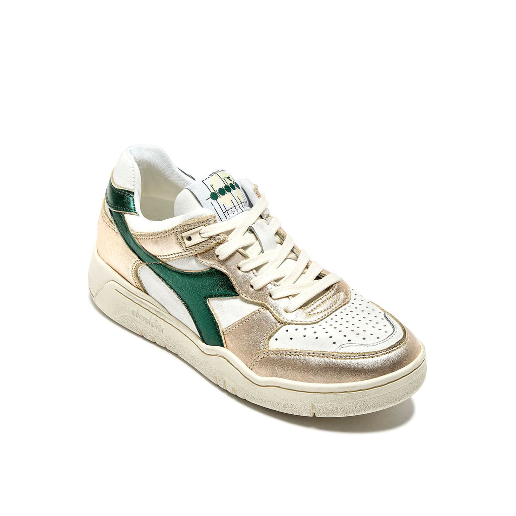 Sneakers Diadora Heritage B560 Metal gold and Green for women