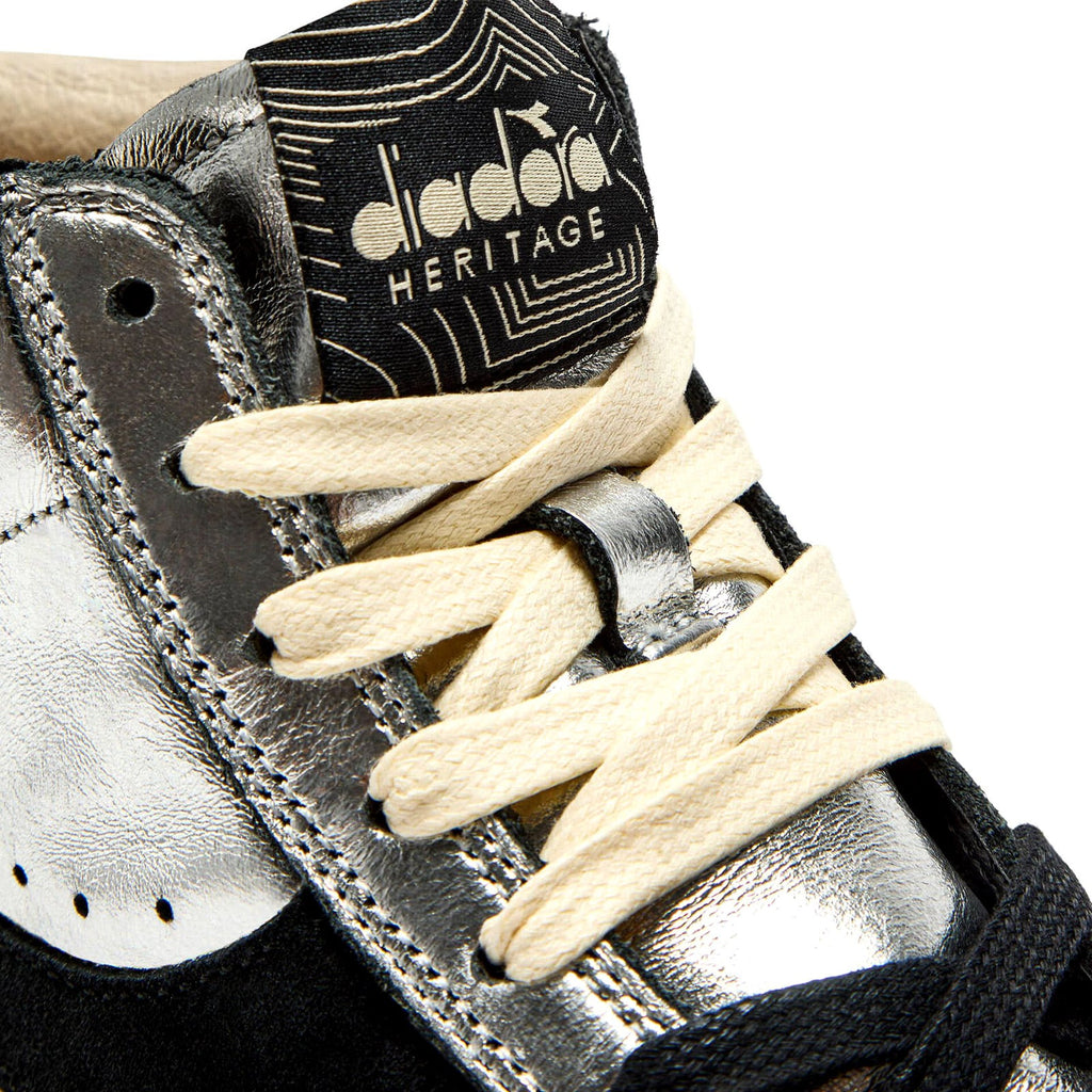 sneakers diadora heritage Prestige Metal high Used silver vue de détails