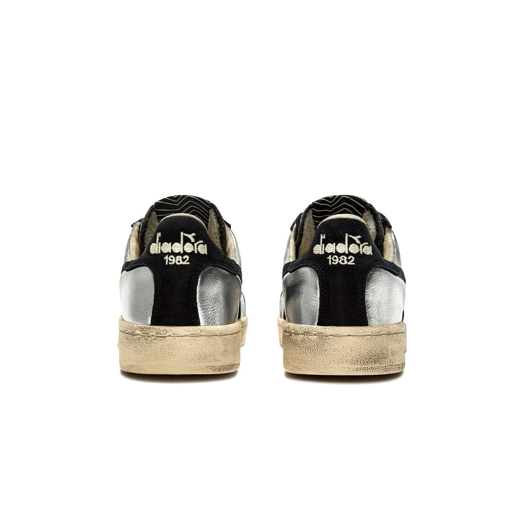 sneakers diadora heritage Prestige Metal Used silver vue de l'arrière