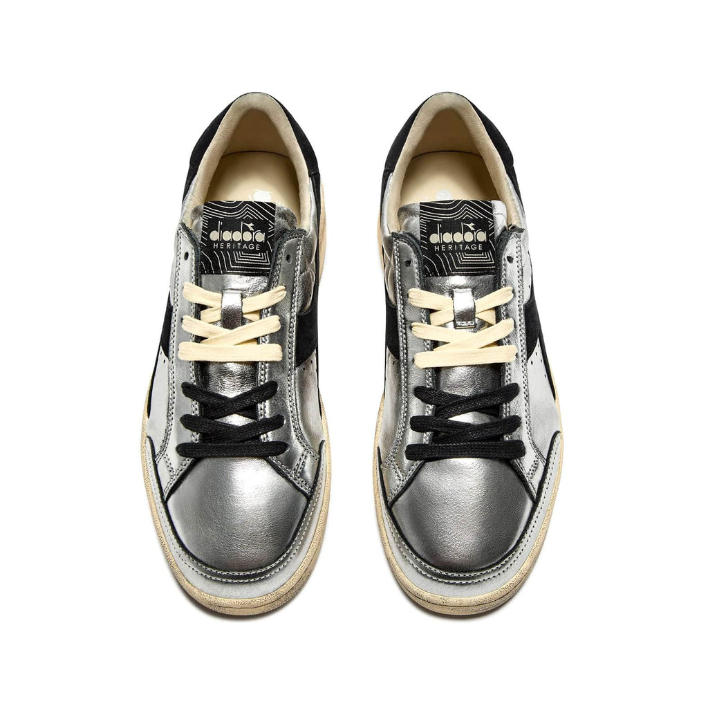 sneakers diadora heritage Prestige Metal Used silver vue du dessus