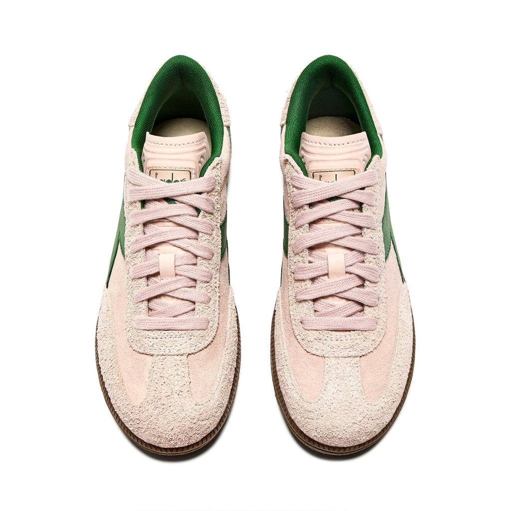 diadora Trainer sneakers et rose pour femmes vue du dessus