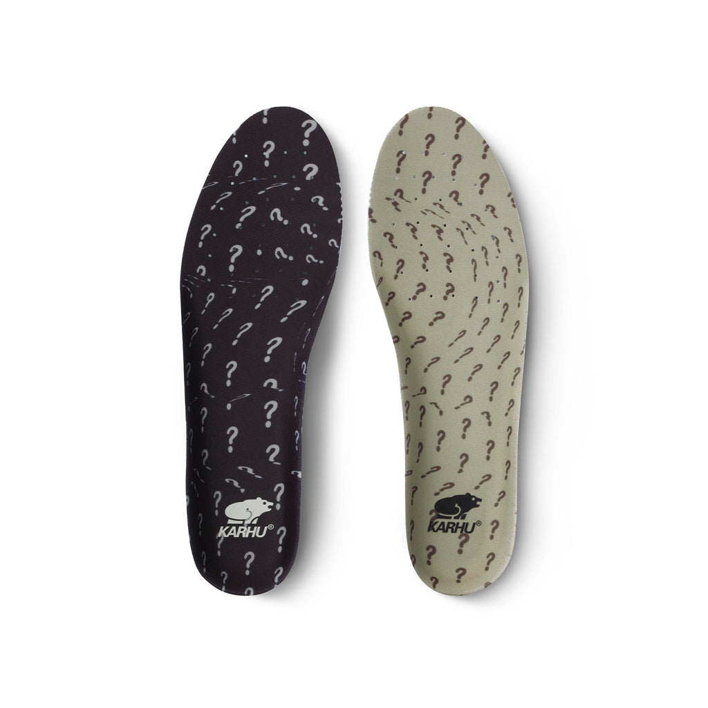 baskets karhu vertes kakhi avec toile cordura vue des semelles intérieur