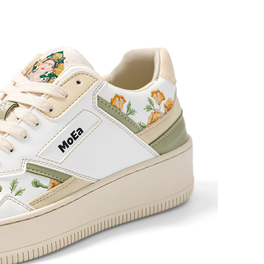 Moea Frida kahlo vegan sneakers for women detail view