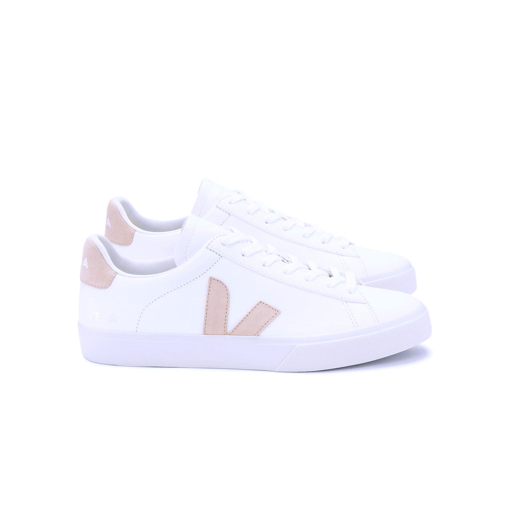 Veja campo beige pour femmes et pour hommes vues de coté