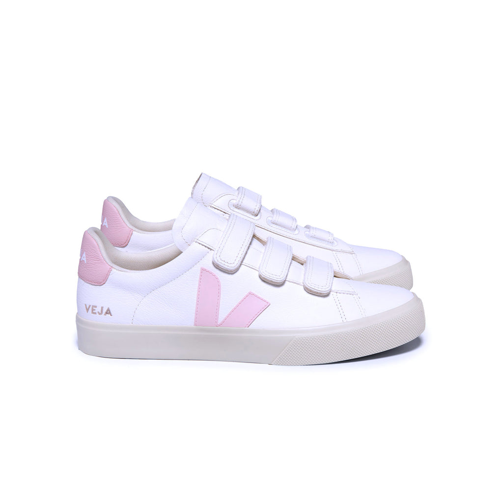 Veja Recife velcro rose pour femmes vues de profil