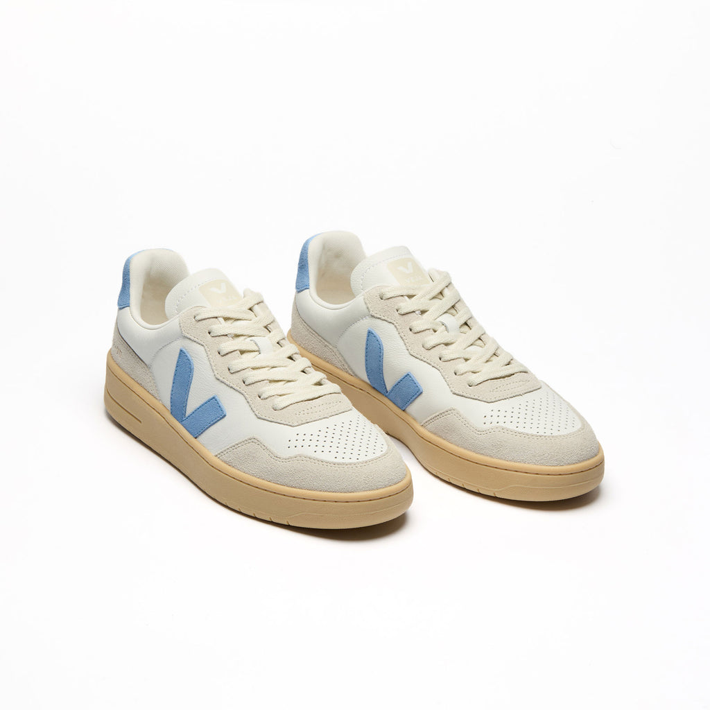 Veja v-90 sustainable sneakers white and blue