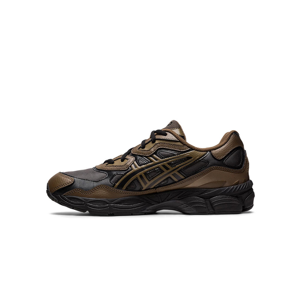 baskettes asics sneakers gel nyc dark sepia clay canyon brunes brown