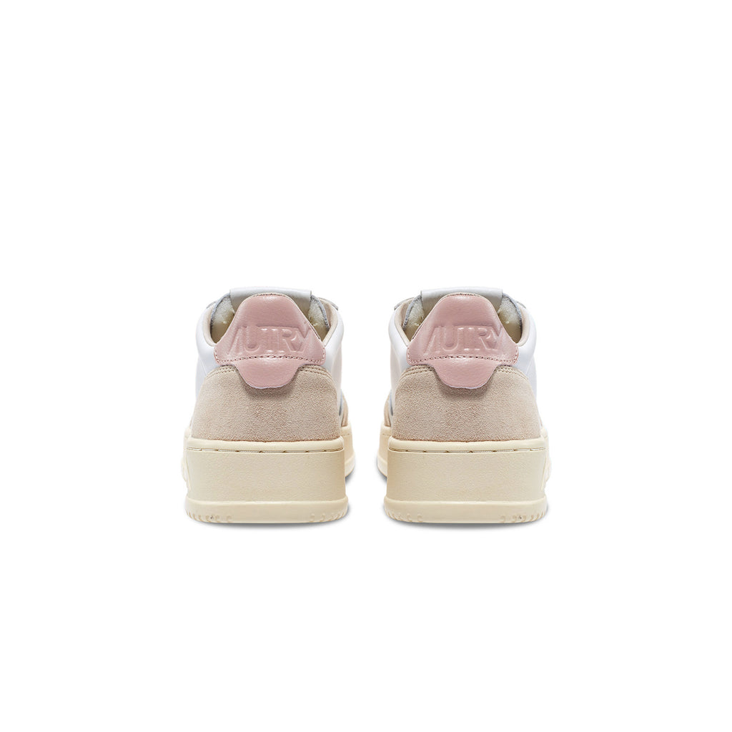 Baskettes Autry Sneakers Medalist Low Femmes women LS37 - white Powder blanc rose pink