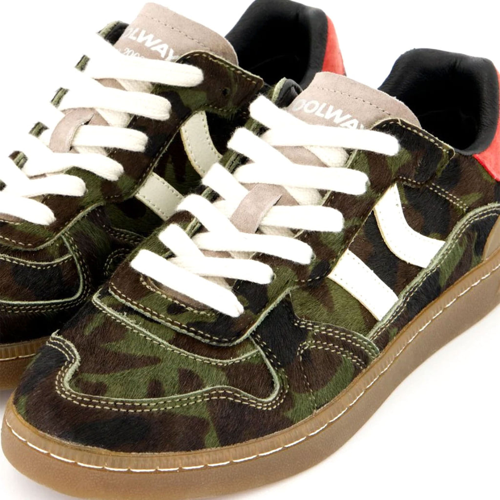 sneakers coolway femmes militaires vue de pres